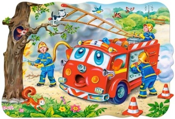 PUZZLE MAXI 20 KONTUROWE STRAŻ POŻARNA CASTORLAND