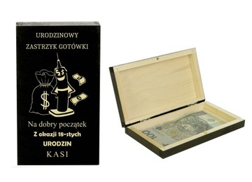 ZASTRZYK GOTÓWKI 18 URODZINY 30 40 50 60 PREZENT
