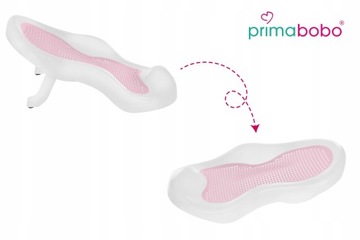 Primabobo Эргономичное детское сиденье для ванночки, розовое