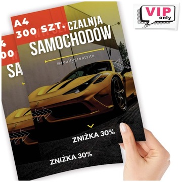 ULOTKI DRUK Z CANVA A4 DWUSTRONNE 150g FULL KOLOR