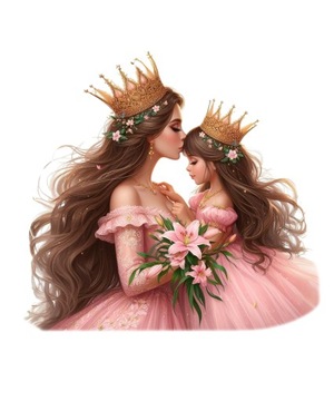 NAPRASOWANKA MAMA I CÓRKA DZIEŃ MAMY NAPRASOWANKI TERMO NAKLEJKA NA UBRANIA