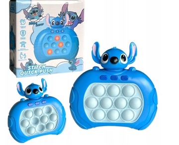 POPIT POP IT GRA ELEKTRONICZNA STITCH NIEBIESKA