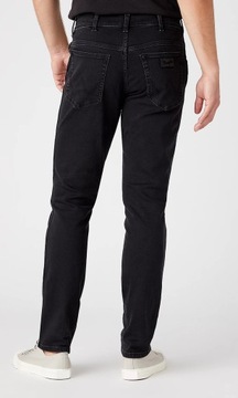 Wrangler TEXAS SLIM Black Crow SZARY DŻINS W34 L30