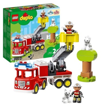 ZESTAW KLOCKI LEGO DUPLO WÓZ STRAŻACKI MISJA RATUNKOWA DLA DZIECI