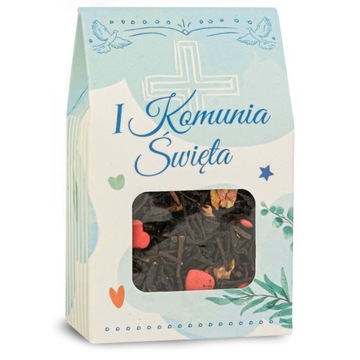 PODZIĘKOWANIE DLA GOŚCI na komunię herbata podziękowania I KOMUNIA ŚWIĘTA