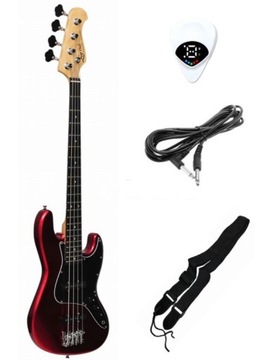 EVER PLAY JB 3/4 MTR/BK GITARA BASOWA POMNIEJSZONA JAZZ BASS ZESTAW