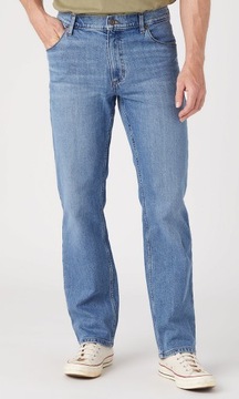 WRANGLER spodnie regular BLUE jeans STRAIGHT _ W32 L30