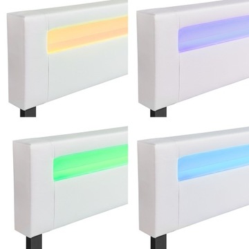 КРОВАТЬ С МЯГКОЙ ОБИВКОЙ 180/200 AVENTA + КАРКАС + LED