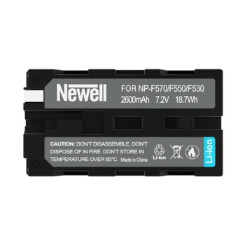 2X БАТАРЕЯ. NEWELL NP-570 ДЛЯ ЛАМП YONGNUO YN300 III + ЗАРЯДНОЕ УСТРОЙСТВО USB-C