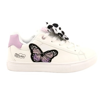 Białe Skóra ekologiczna Buty American Club r.33