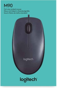 Mysz USB przewodowa Logitech M90 1000 dpi