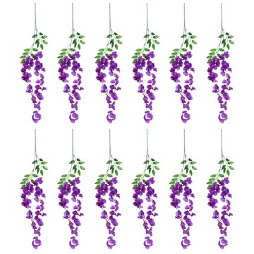 Sztuczne Kwiaty Wisterii Dekoracje Ślubne Kwiaty na Ścian