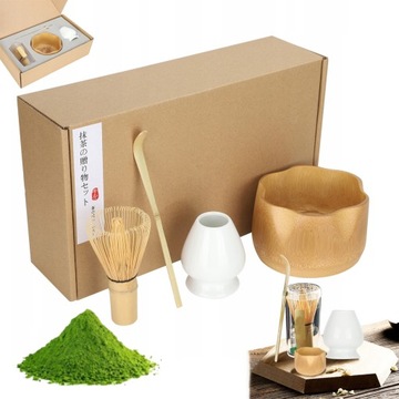 ZESTAW PREZENTOWY STARTOWY DO HERBATY MATCHA ZESTAW DO CEREMONII HERBATY *4
