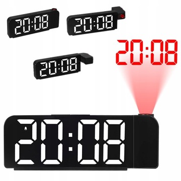 Zegar budzik biały 13,6cm
