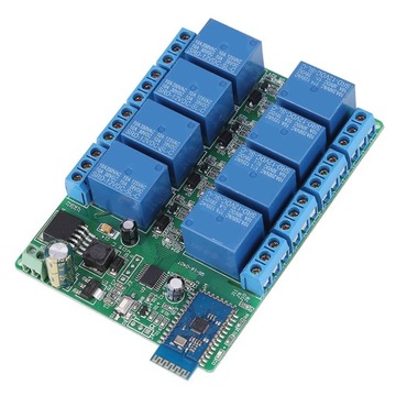 8-kanałowy przekaźnik Bluetooth Android Mobilny