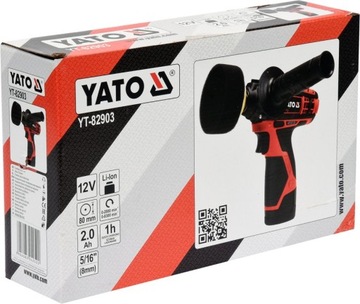YATO POLERKA SAMOCHODOWA AKUMULATOR 12V 80mm