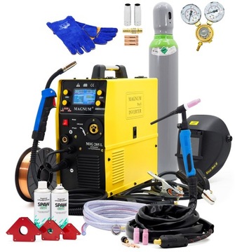 Zestaw MAGNUM MIG 205L LUTOSPAWANIE LCD 200A + TIG