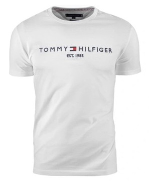 T-shirt koszulka męska Tommy Hilfiger okrągły dekolt biała r. XL