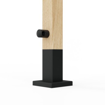 Перила балюстрады деревянные металлические 50x50R 1м