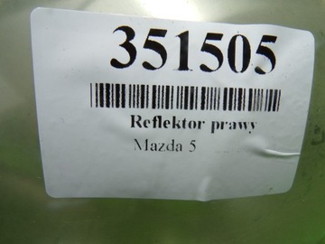MAZDA 5 CR19 SVĚTLOMET PRAVÝ PŘEDNÍ SVĚTLO