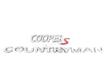 EMBLEMAT ZNACZEK NAPIS MINI COOPER S COUNTRYMAN