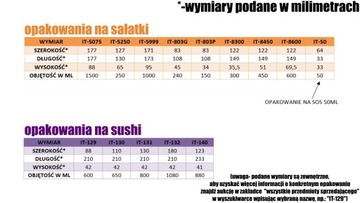 Наборы упаковки для суши 21х8,8х4,2 см 50 шт.