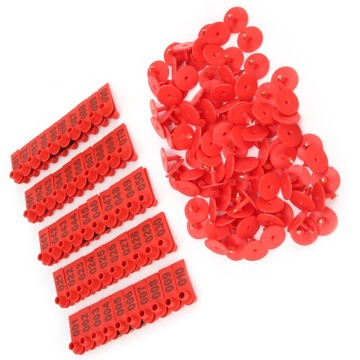 СЕРЬГИ НОМЕРА ДЛЯ СВИНЕЙ СВИНОК ПОВОРЬЯ 100 ШТ.