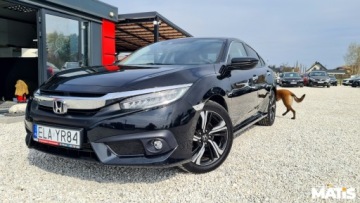 Honda Civic X Sedan 4d 1.5 VTEC Turbo 182KM 2017 Honda Civic 1.5T 183KM manual navi skora 2xPDC szyberadch 1 rej 2018R asys, zdjęcie 34