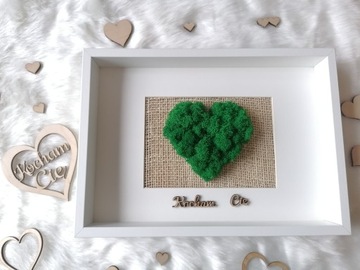 Мох Мох - картина, СЕРДЦЕ, 21х30, День матери