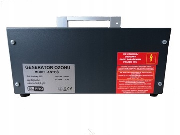 Generator ozonu Ozonator wydajność 3,5 g/h Polski