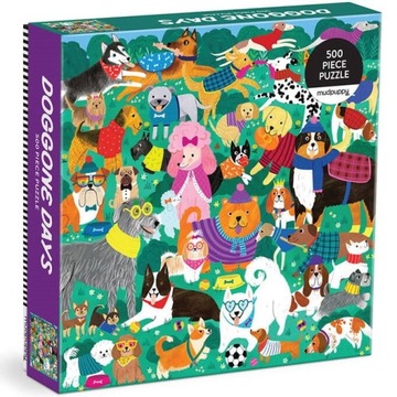 Mudpuppy Puzzle Rodzinne Psi Dzień Psy 500 elementów 8+
