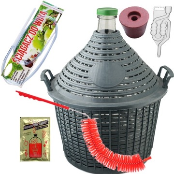 ZESTAW BALON 34L W KOSZYKU GĄSIOR DYMION DO WINA