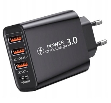 СЕТЕВОЕ ЗАРЯДНОЕ УСТРОЙСТВО USB-C USB QC 3.0 PD Qualcomm