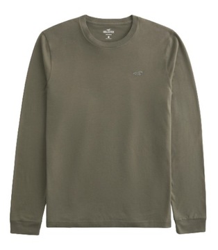 lekka bluza Abercrombie Hollister longsleeve M khaki