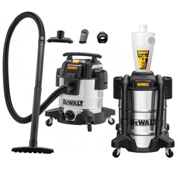 Odkurzacz przemysłowy DeWalt DXV30SPTA 1150W Separator DXVCS003 38L INOX