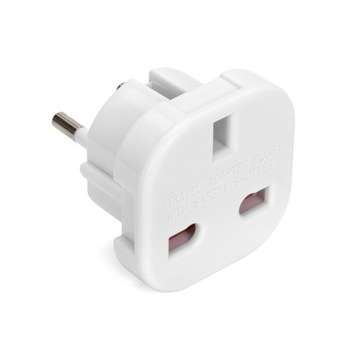 PRZEJŚCIÓWKA WTYCZKA ANGIELSKA ADAPTER PODRÓŻNY WTYK PL GNIAZDO UK