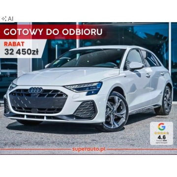 Audi A3 8Y 2026 1.5 TFSI S Line Sportback (150 KM) Tempomat aktywny + Kamera cofania