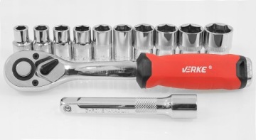 VERKE V39096 НАБОР ТОРЦЕВЫХ КЛЮЧЕЙ С УДЛИНИТЕЛЕМ ТРЕЩОТКИ 1/2