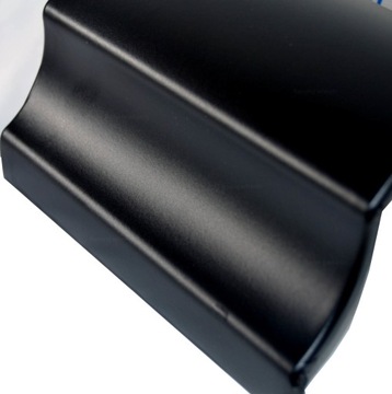 Пленка МАТ чёрная, шпон, накладки на пороги, стойки автомобиля, 3 м х 10 см + РАКЛА