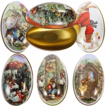 Пасхальная подарочная коробка для чая в жестяной банке