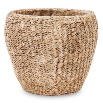 DONICZKA OSŁONKA BRĄZOWA 14x16cm BOHO 15 ZDOBIONA