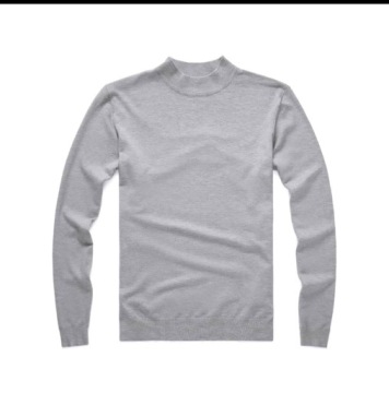 ДЖЕМПЕР МУЖСКИЙ - ПОЛУГОЛЬФ - СВЕТЛО-СЕРЫЙ - ДЖЕМПЕР КЛАССИЧЕСКИЙ M