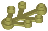 LEGO Rośliny Liście Mały Oliwkowy 2423 5 szt