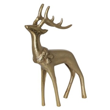 FIGURKA RENIFER JELEŃ METALOWY DEKORACJA ŚWIĄTECZNA NA PREZENT POD CHOINKĘ
