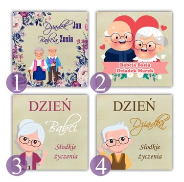 Zestaw prezent dzień babci dziadka herbata miód czekolada kosz prezentowy