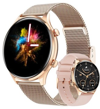 Zegarek damski SMARTWATCH Rubicon ROZMOWY BT SEN 1.32CALA SMS KROKI MENU PL