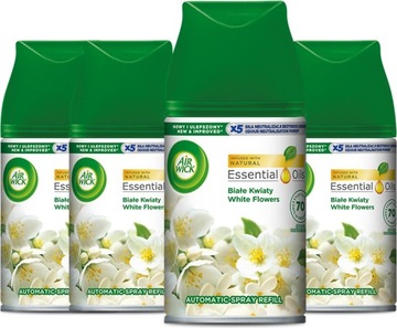 AIR WICK Białe Kwiaty Wkład/Zapas Odświeżacz powietrza 4 x 250ml