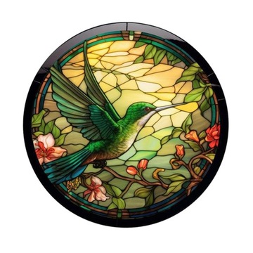 Наклейка на окно, украшение для окна, простая установка, ПВХ, стиль «Колибри», C