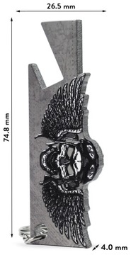МЕТАЛЛИЧЕСКИЙ ЧЕРЕП ОТКРЫТКА ДЛЯ КРЫШЕК ПИВНЫХ БУТЫЛОК