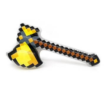 topór DMUCHANY siekiera MINECRAFT złota żółta 69cm